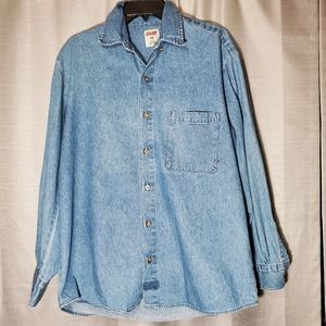 Vintage Genuine Dickies Denim Shirt | Long Sleeve | Medium